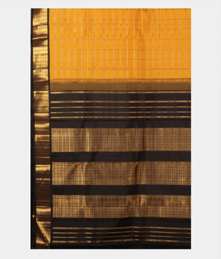 Yellow Handwoven Kanjivaram Silk Saree T2182194