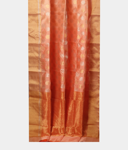 Peach Chanderi Silk Saree T2269232