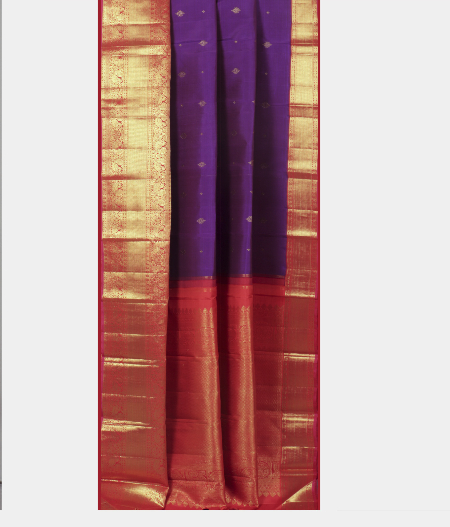 Purple Handwoven Kanjivaram Saree T2097912