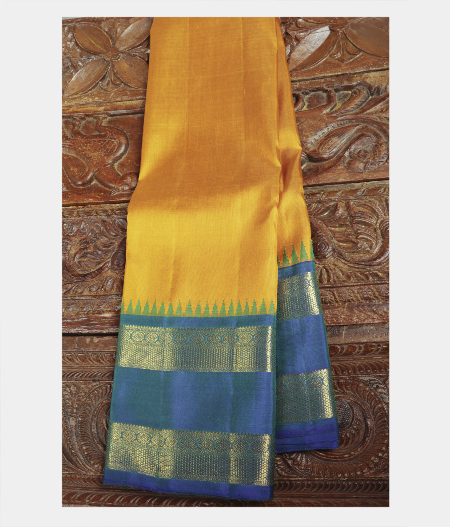 Yellow Handwoven Kanjivaram Silk Saree T223856-image