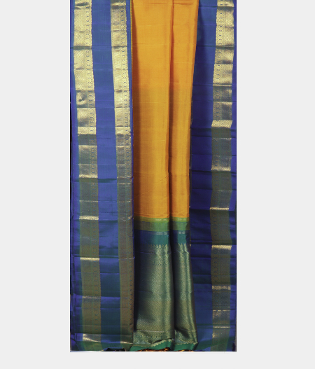 Yellow Handwoven Kanjivaram Silk Saree T2238562