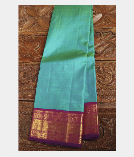 Light Blue Handwoven Kanjivaram Silk Saree T225161-image