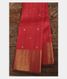 Red Handwoven Kanjivaram Silk Saree T2180811