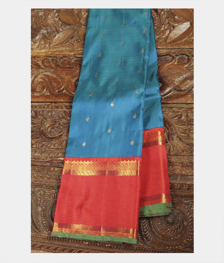 Light Blue Handwoven Kanjivaram Saree T217919-image