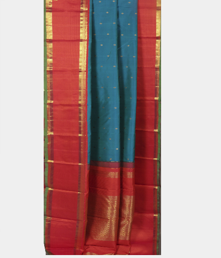 Light Blue Handwoven Kanjivaram Saree T2179192