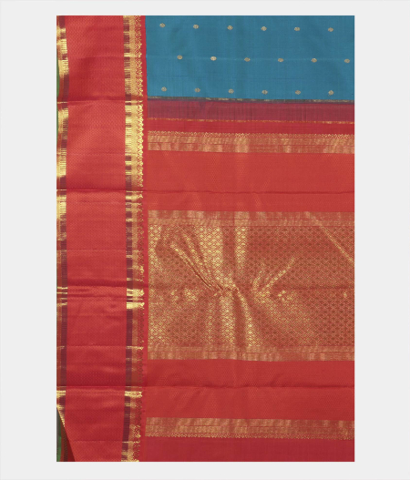 Light Blue Handwoven Kanjivaram Saree T2179194