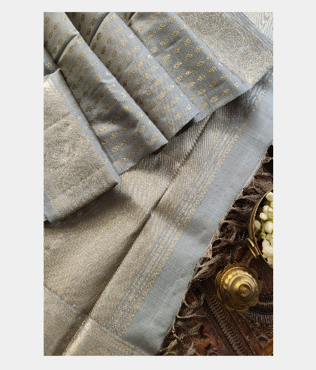 Grey Kanjivaram Silk Dupatta T2060012