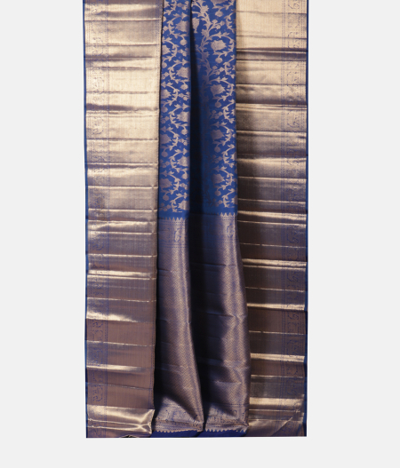 Blue Handwoven Kanjivaram Silk Saree T2150032
