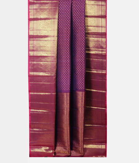 Purple Handwoven Kanjivaram Silk Saree T2214592