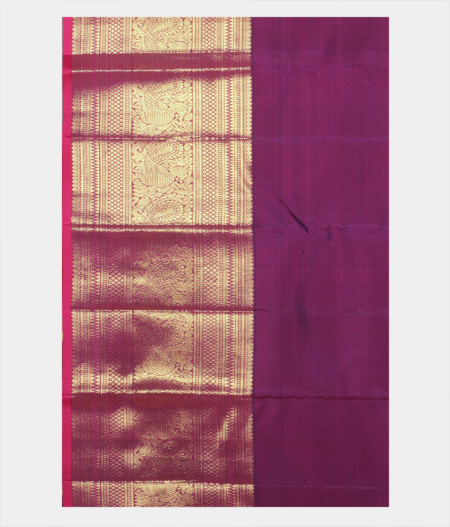Purple Handwoven Kanjivaram Silk Saree T2214593