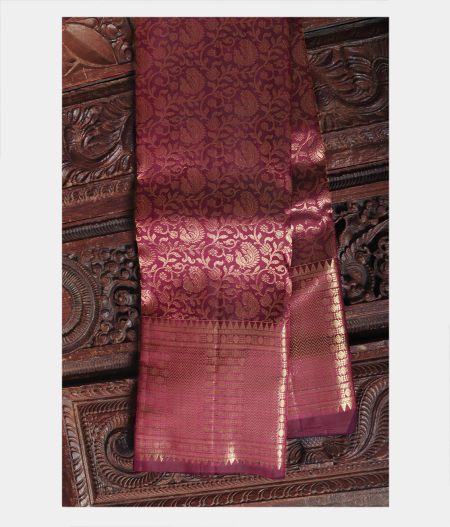 Maroon Handwoven Kanjivaram Silk Saree T205797-image