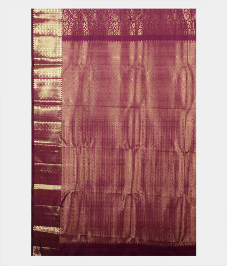 Maroon Handwoven Kanjivaram Silk Saree T2057974