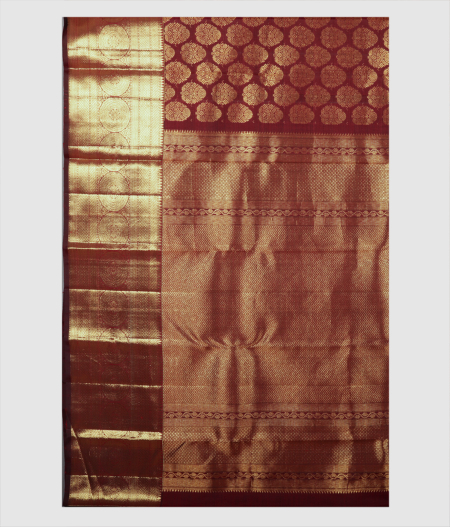Maroon Handwoven Kanjivaram Silk Saree T1904984