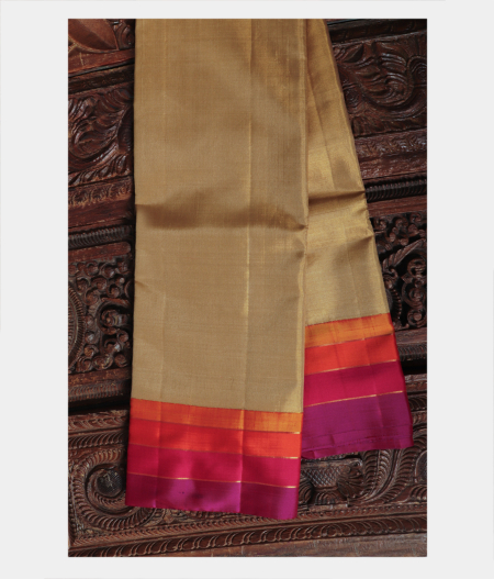 Gold Handwoven Kanjivaram Silk Saree T113723-image