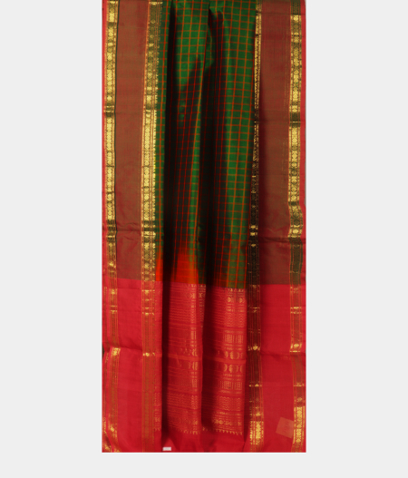 Green Silk Cotton Saree T2072972