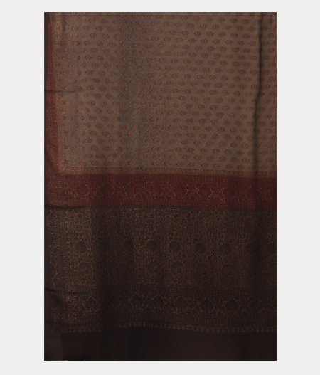 Off-White Banarasi Georgette Silk Saree T1684833