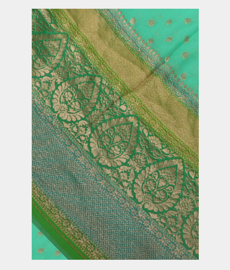 Blue Banarasi Georgette Silk Saree T216204-image