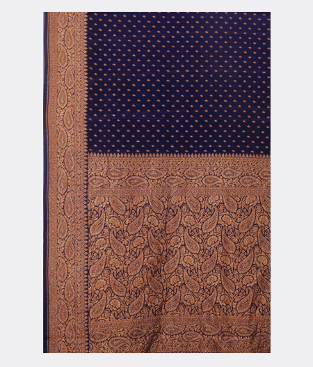 Blue Banarasi Georgette Silk Saree T2260774