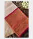 Peach Handwoven Kanjivaram Silk Pavadai T2042761