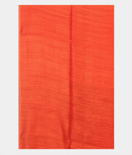 Orange Handwoven Tussar Saree T1966873