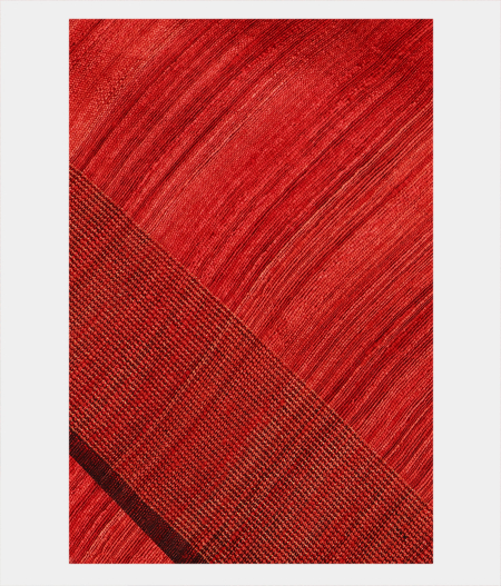 Red Handwoven Tussar Saree T217364-image