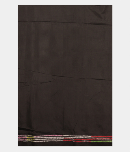 Black Tussar Kantha Work Saree T533863