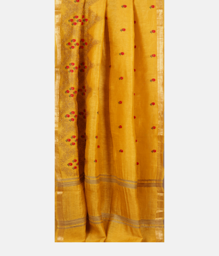 yellow-linen-embroidery-saree-t217559-t217559-b