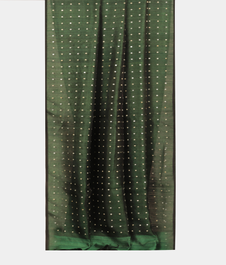 Green Handwoven Tussar Saree T2148222