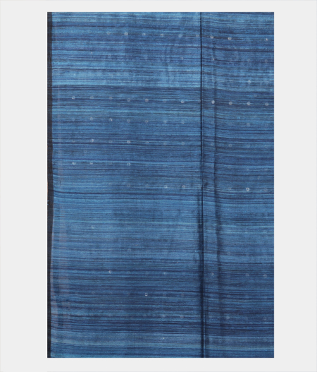 Blue Handwoven Tussar Saree T2148263