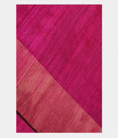 Magenta Handwoven Tussar Saree T196679-image
