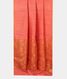 Peach Handwoven Tussar Saree T989362