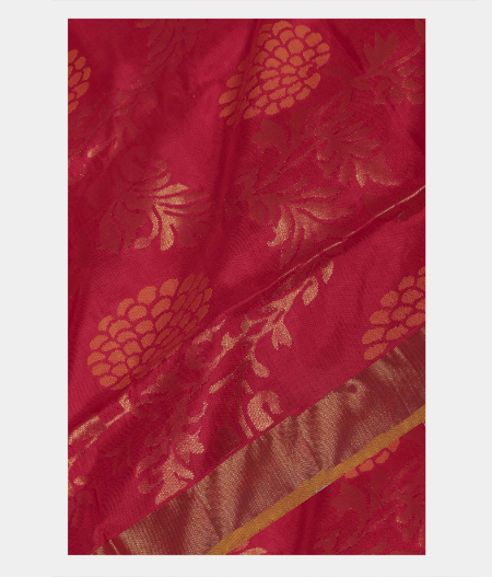Pinkish Orange Uppada Silk Saree LF11656-image