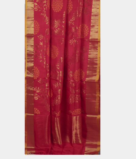 Pinkish Orange Uppada Silk Saree LF116562