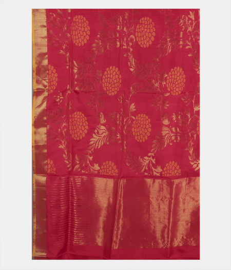 Pinkish Orange Uppada Silk Saree LF116564