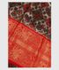 Silver Ikat Silk Saree T1522631