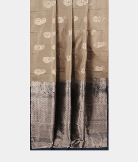Grey Handwoven Kanjivaram Silk Saree T1650622