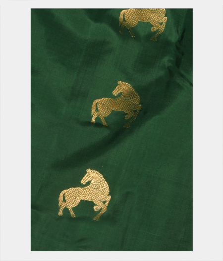 Green Handwoven Kanjivaram Silk Saree T212782-image
