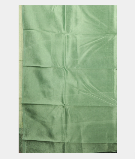 Green Printed Raw Silk Saree T2202233