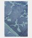 Blue Printed Raw Silk Saree T2202401