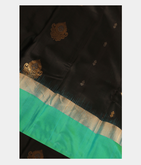 Black Soft Silk Saree T209379-image