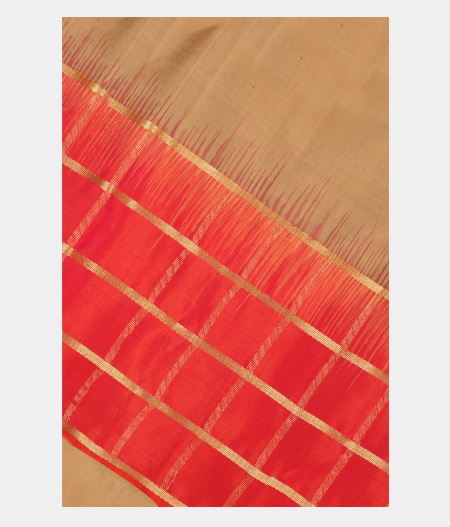 Beige Soft Silk Saree T210042-image