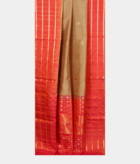 Beige Soft Silk Saree T2100422