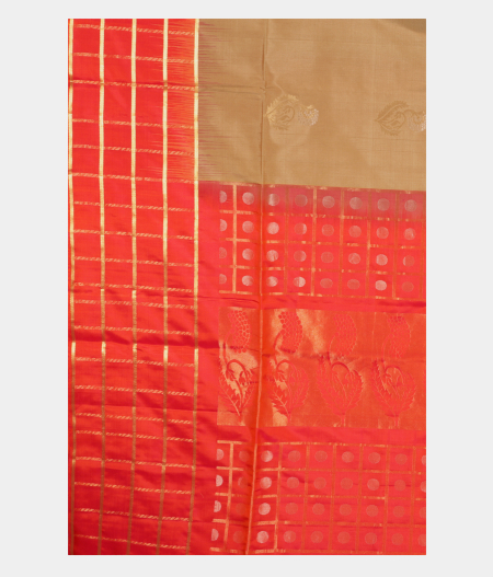 Beige Soft Silk Saree T2100424