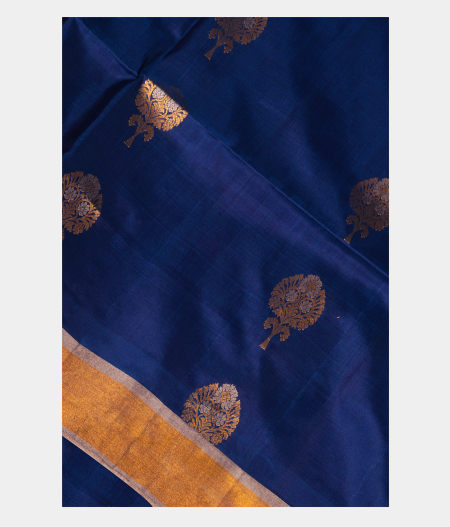 Blue Soft Silk Saree T209984-image