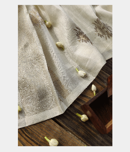 Cream Linen Dupatta T154730-image