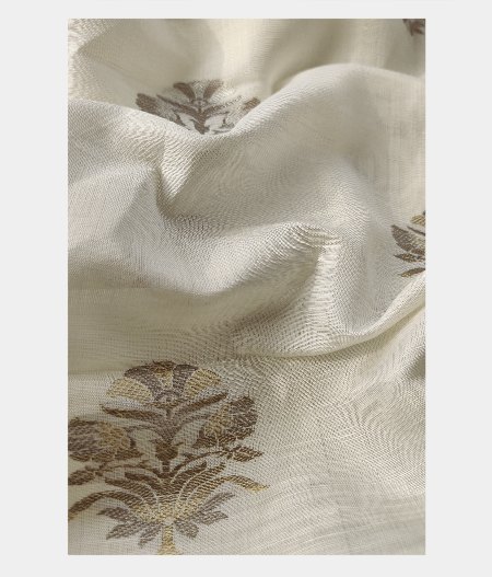 Cream Linen Dupatta T1547302