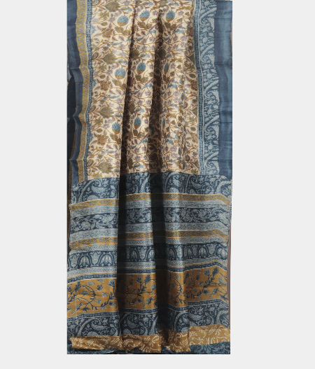 Beige Raw Silk Saree T1234962