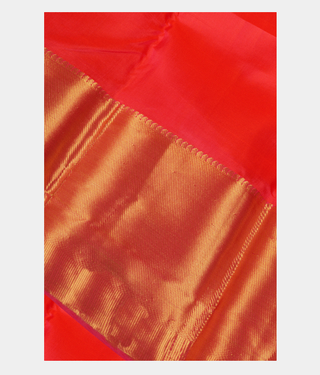Orangish Pink Soft Silk Saree T203073-image