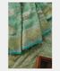 Aqua Green Banarasi Georgette Silk Saree T2258431