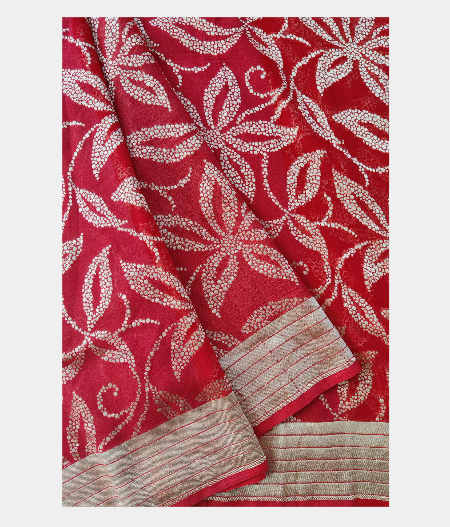 Red Banarasi Georgette Silk Saree LA133072